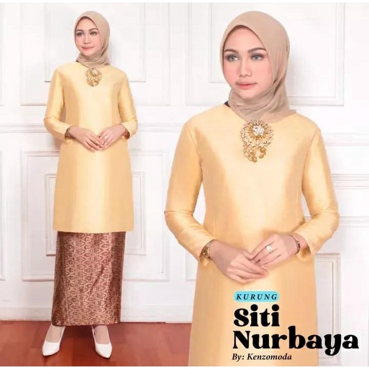 Setelan Songket Siti Nurbaya || Set Baju Kurung Melayu Tradisional || Ready Seragam Size JUMBO DVN STYLE