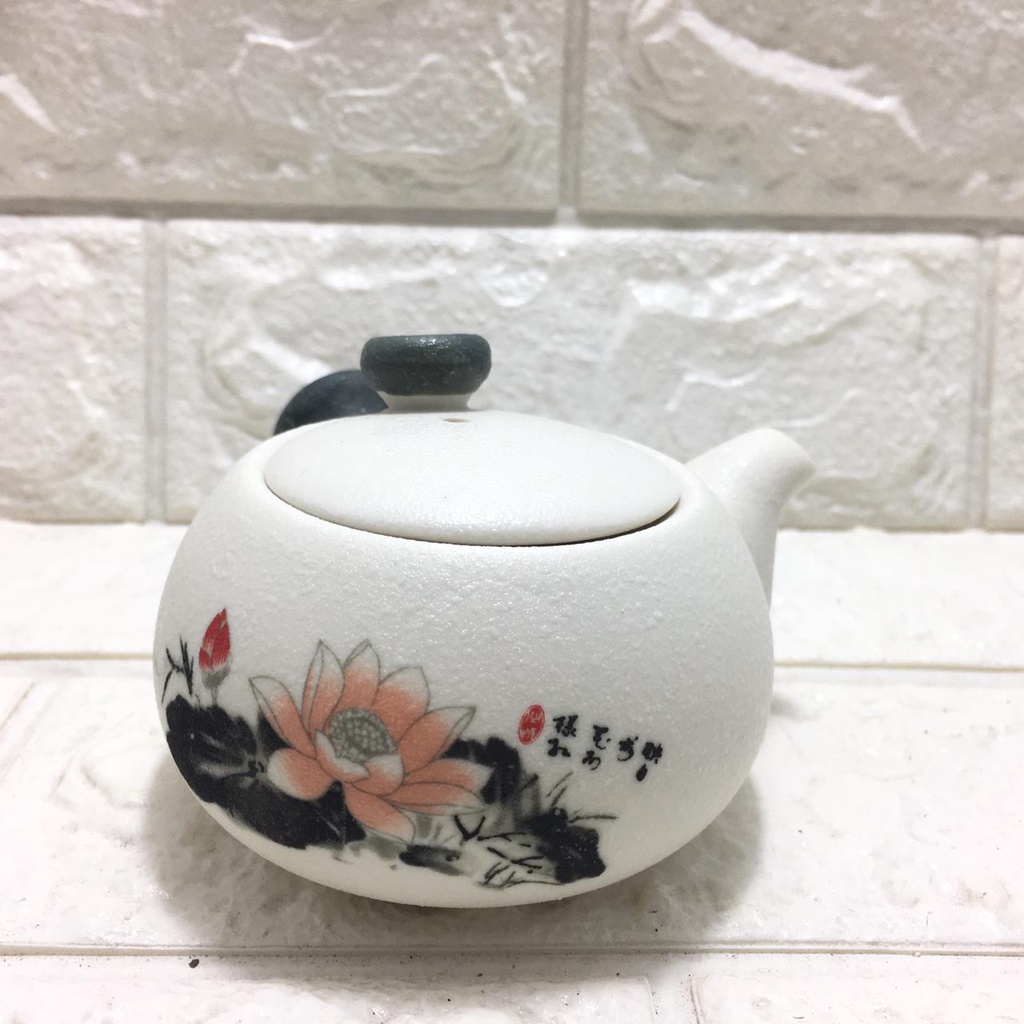 Cangkir Teh Keramik/ Chinese Tea pot Teratai/ Ceramic Tea Cup Set