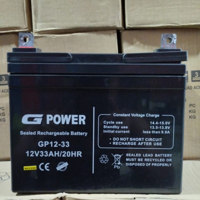 Battery vrla G power 12v 33ah new