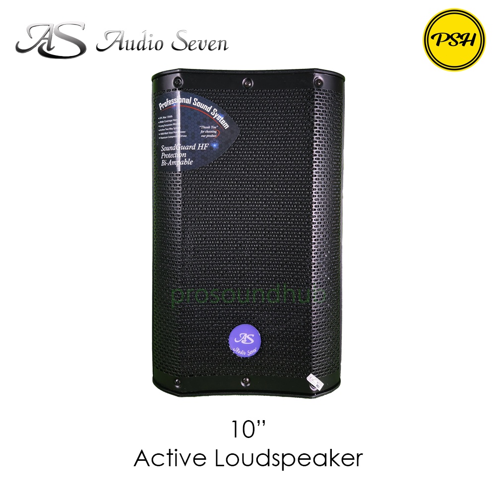 Audio Seven AK-350 AK350 Active Speaker Aktif 10" 10 Inch 350 Watt Wall Mount Tembok Dinding