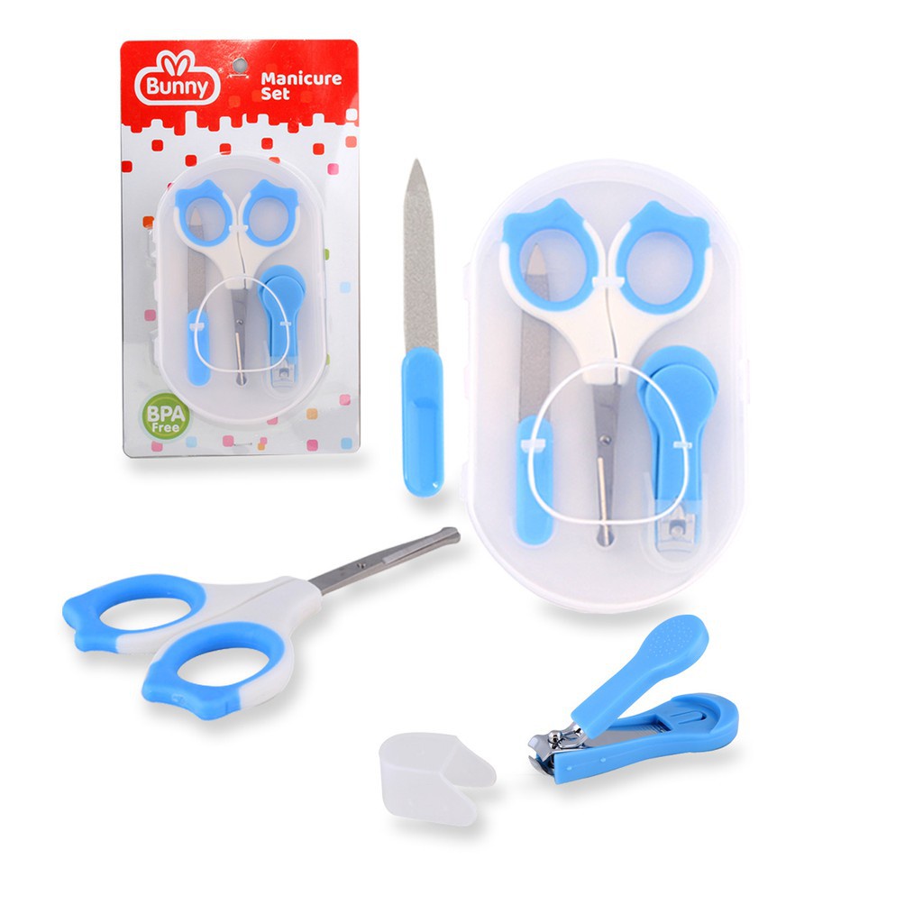 ♥BabyYank♥ Lusty Bunny Baby Manicure Set 3in1 NC0006 NC0007 - Pemotong dan Gunting kuku bayi