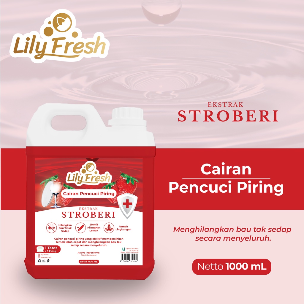 Sabun Pencuci Piring Dishwashing Liquid Sabun Cuci Piring Cair Lily Fresh 1 Liter