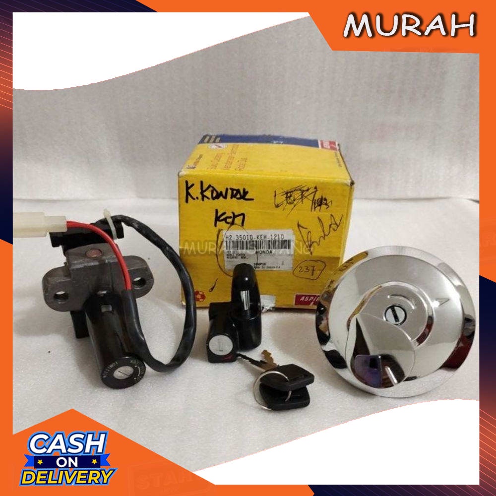 Key set kunci kontak Honda Tiger lama - Tiger 2000 Aspira Original Promo Distributor Sparepart