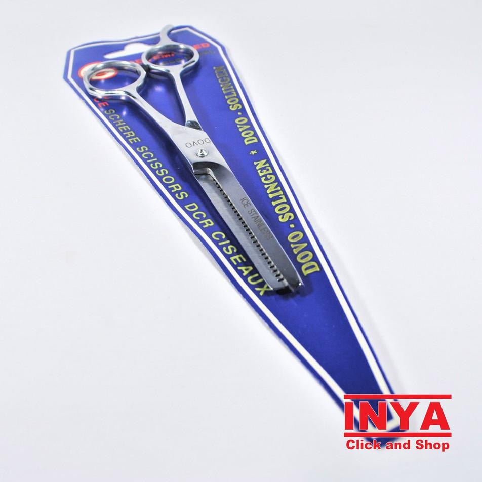 ➥ GUNTING SASAK RAMBUT DOVO ICE STAINLESS STEEL  THINNING SHEARS BARBER SCISSORS ➮