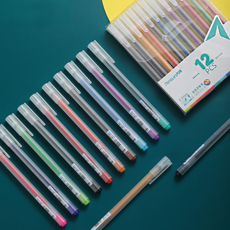 HAPPY TIME RH5209 PULPEN TINTA WARNA WARNI 1 PACK ISI 12 PCS UJUNG LANCIP ADA 12 WARNA PERLENGKAPAN SEKOLAH