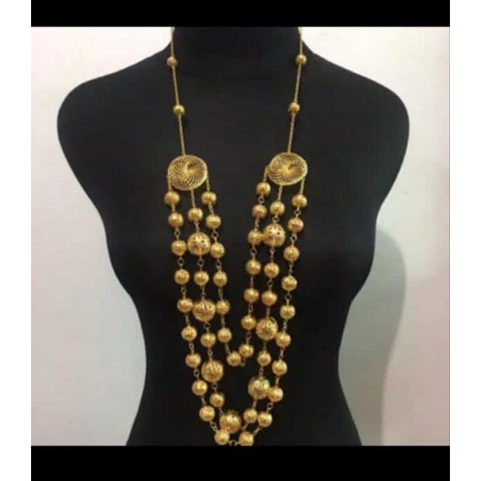 kalung kolara, kalung bola bola, kalung baju bodo bugis