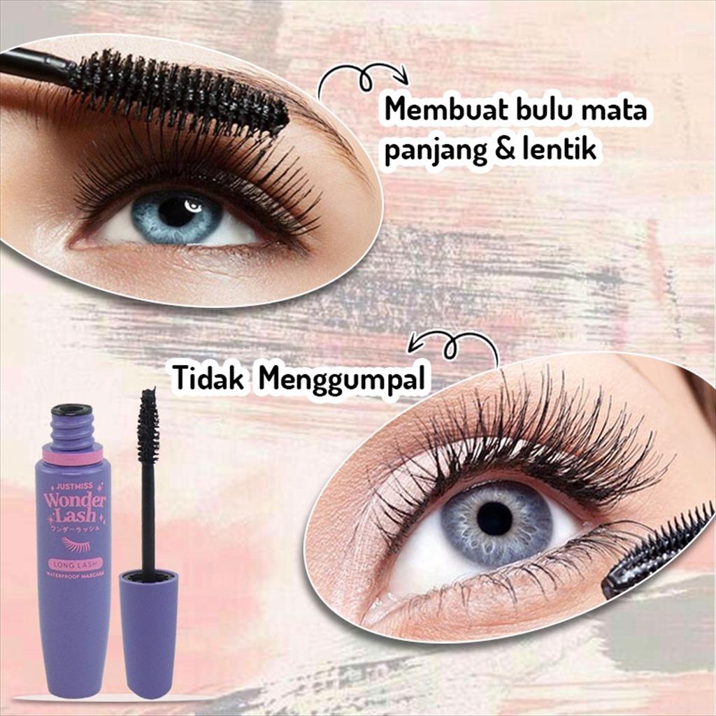 Just Miss / JustMiss WonderLash Maskara / LongLash Mascara Waterproof Tahan Lama BPOM