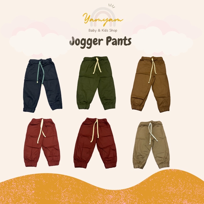 jogger pants basic celana jogger anak celana chino anak unisex