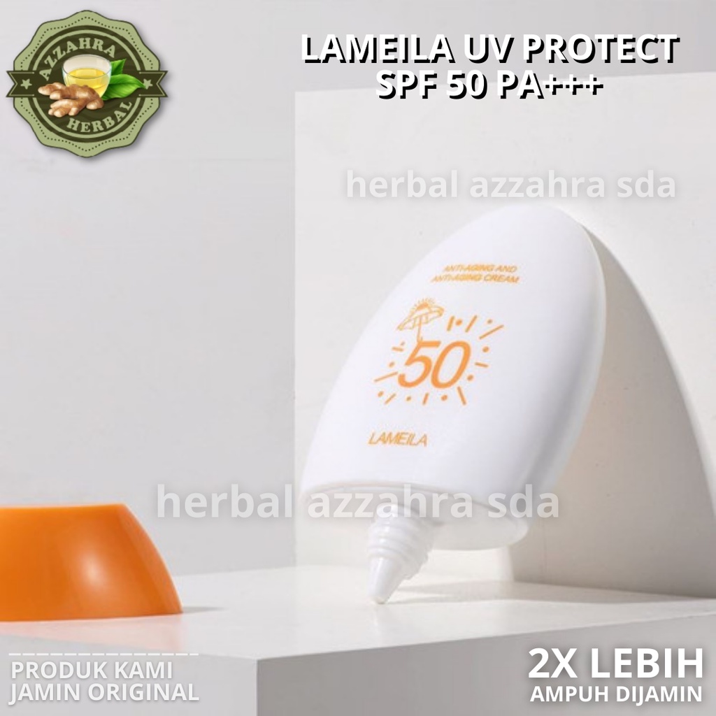 LAMEILA Sunblock SPF 50 PA +++ Wajah dan Badan Sun Screen Tahan 12 Jam Protect Me Ceramide UV Shield