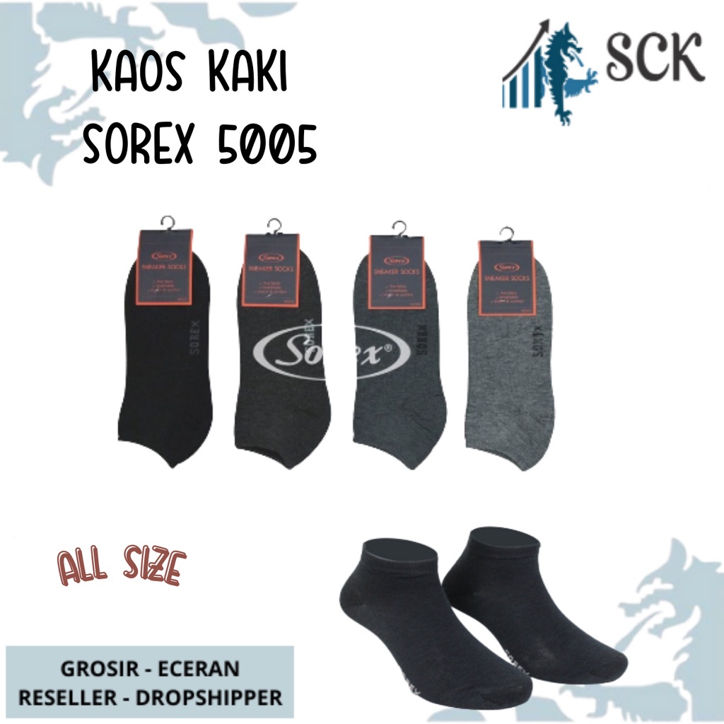 Kaos Kaki Pria SOREX 5005 / Kaos kaki Pria dewasa pendek premium quality Sport SOREX 5005 - sckmenwear GROSIR