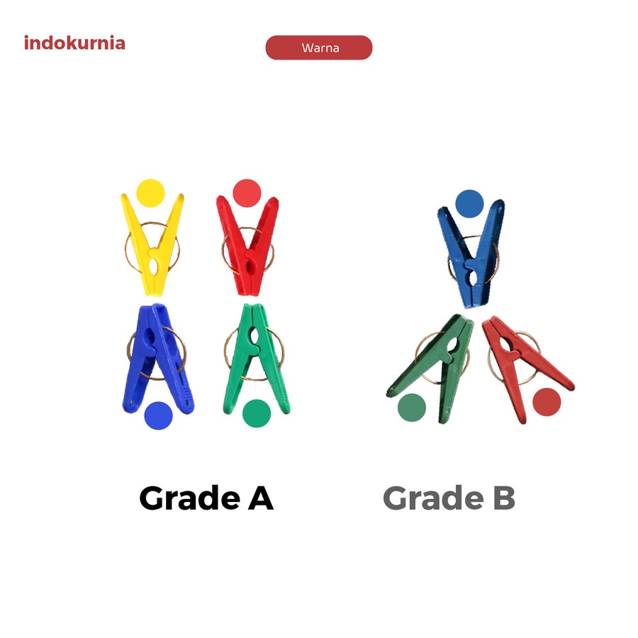 IK - 20 Pcs JEPITAN BAJU JEMURAN RING PASTEL MACARON TERMURAH