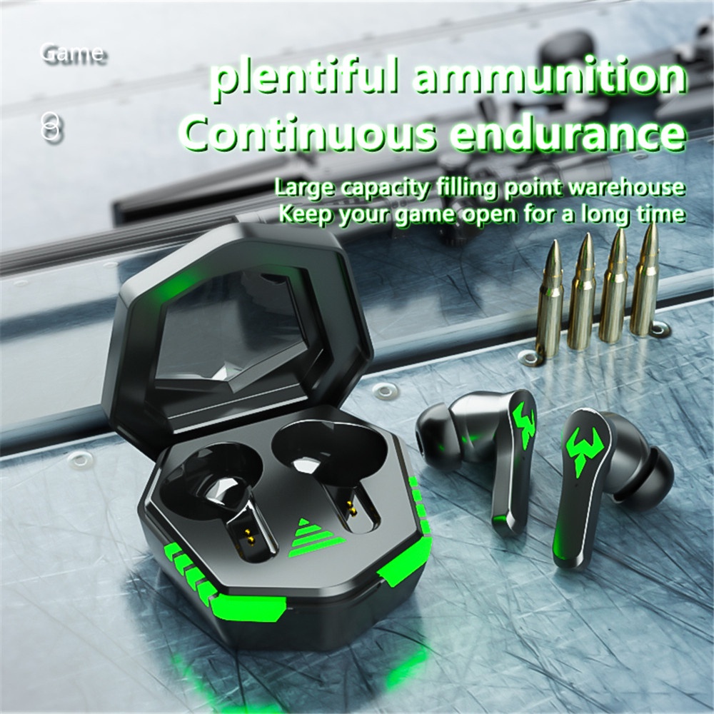Matei Headset Bluetooth 5.2 TWS Headphone Wireless Earphone Gaming Handsfree Earbuds Mic Audio Super Bass HIFI