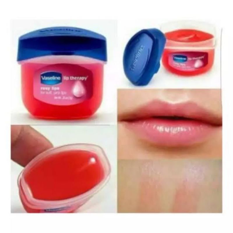 Vaseline Lip Therapy Rosy - Pelembab Bibir || Vaseina Pelembab Bibir Murah (7gr), Perawatan bibir original