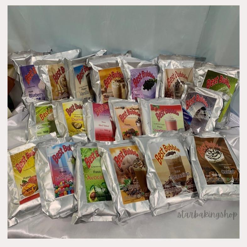 

ja⁂Best➫ Best Bubble Ice Blended Powder 500gr | Bubuk Minuman | Bubble Drink | Powder Drink N95 ➫