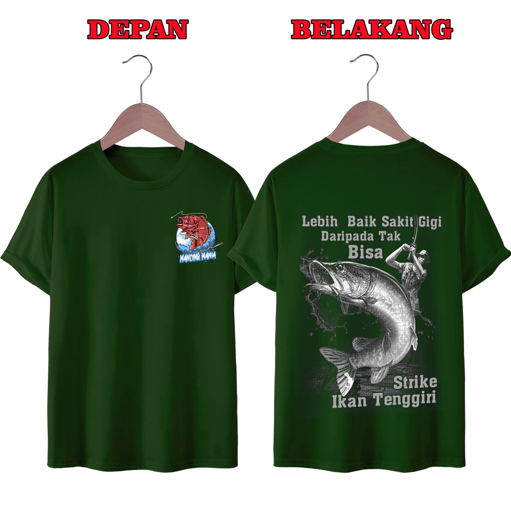 KAOS DISTRO UNISEX PRIA DAN WANITA TERBARU, KAOS JUMBO IKAN TENGGIRI