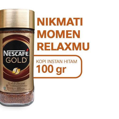 

✸ Nescafe Gold Kopi Instan Kopi Hitam Jar 100 gr ✧