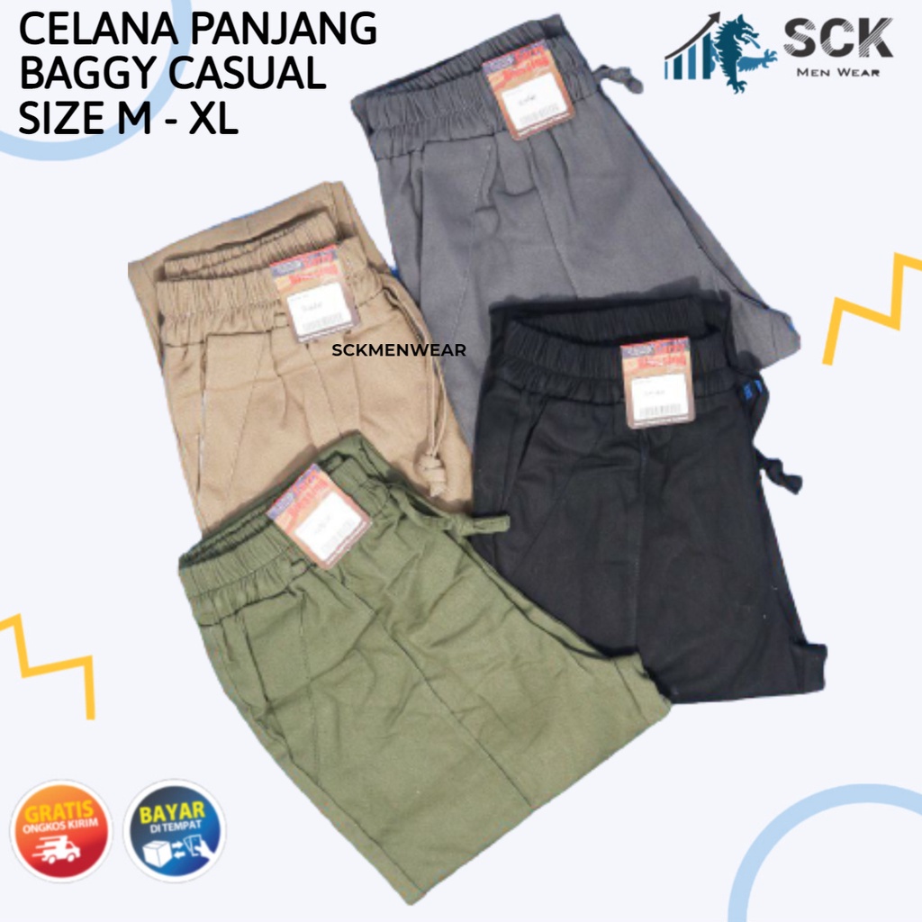 Celana Panjang BAGGY PANTS Carry Blessing PREMIUM AMERICAN DRILL / Pakaian Kerja Formal Wanita - sckmenwear GROSIR