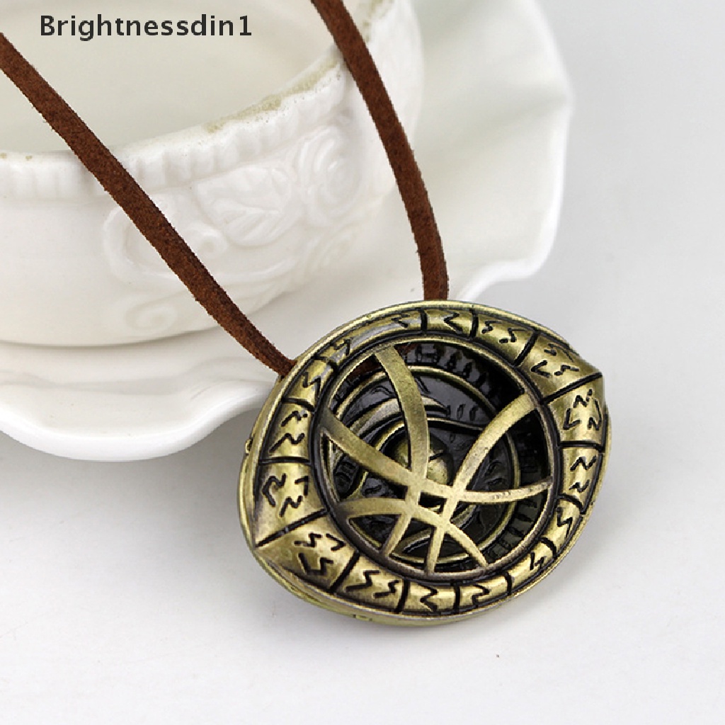 [Brightnessdin1] Dr Doctor Strange Necklace Mata Agamotto Amulet Cosplay Props Necklace Butik