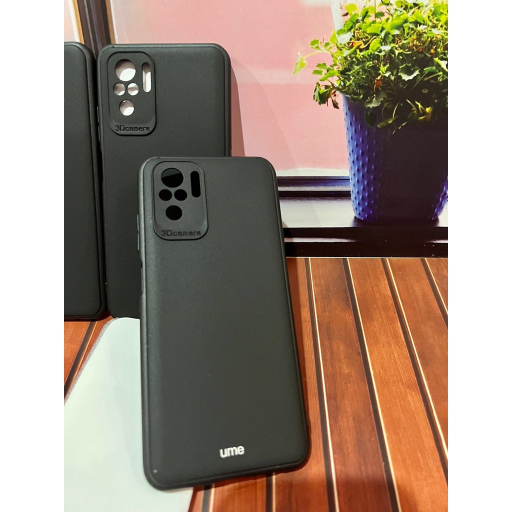 POCO M5S SOFTCASE SILIKON BLACK DOVE PROTECTION CAMERA-HITAM