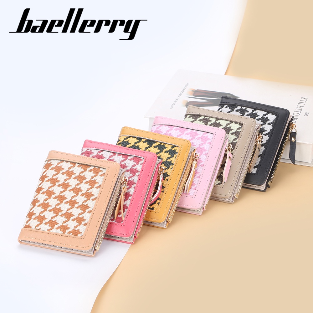 BAELLERRY N2375 Dompet Wanita Lipat Bahan Kulit PU Leather Premium WATCHKITE WKOS