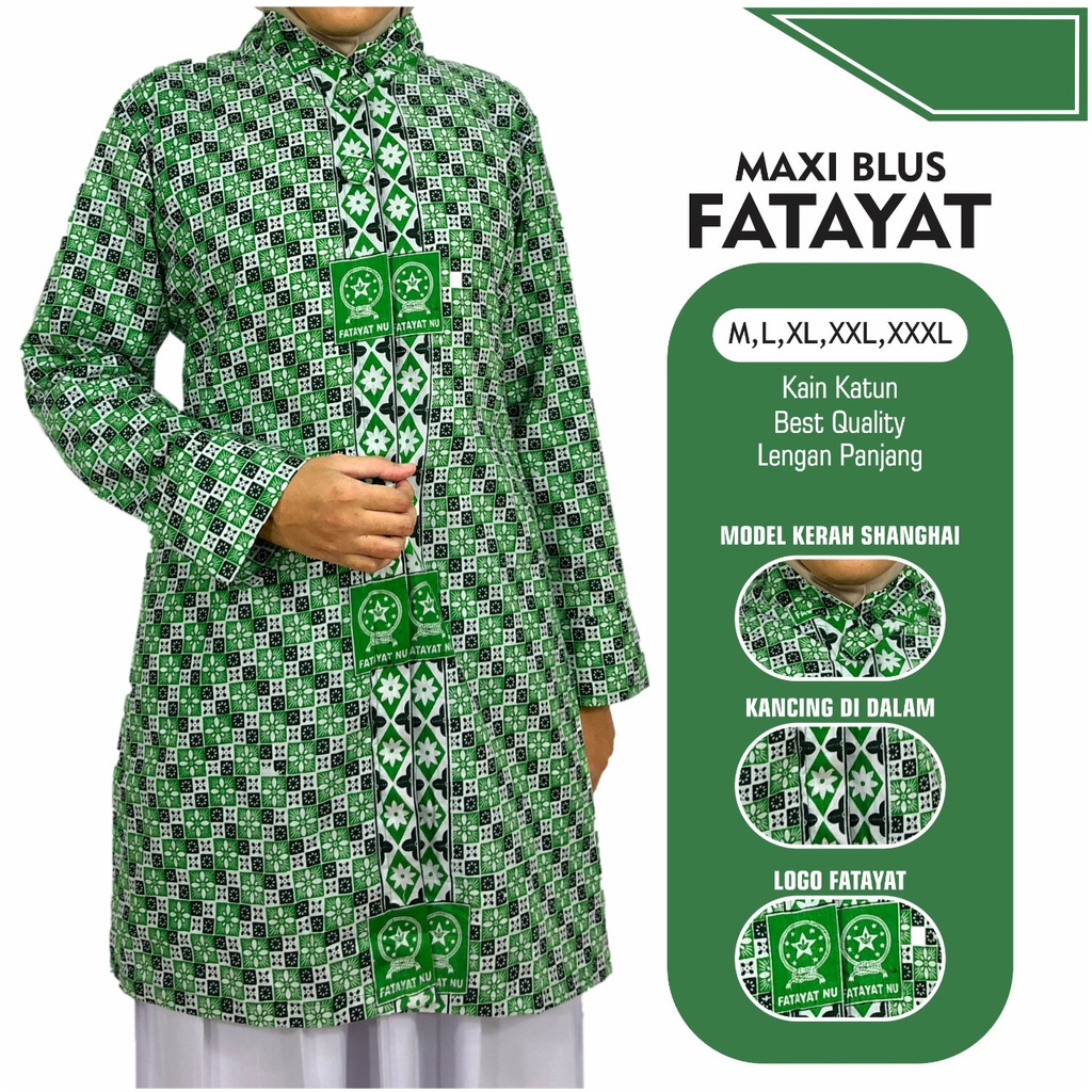 Batik Fatayat NU Tunik Fatayat NU Kotak Blus Fatayat NU Kotak Fatayat Kotak Fatayat Katun Blus Fatay