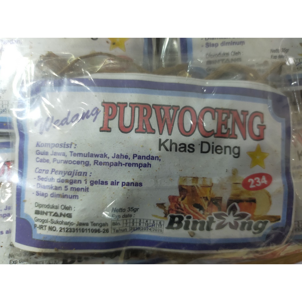 

Minuman Wedang Purwoceng