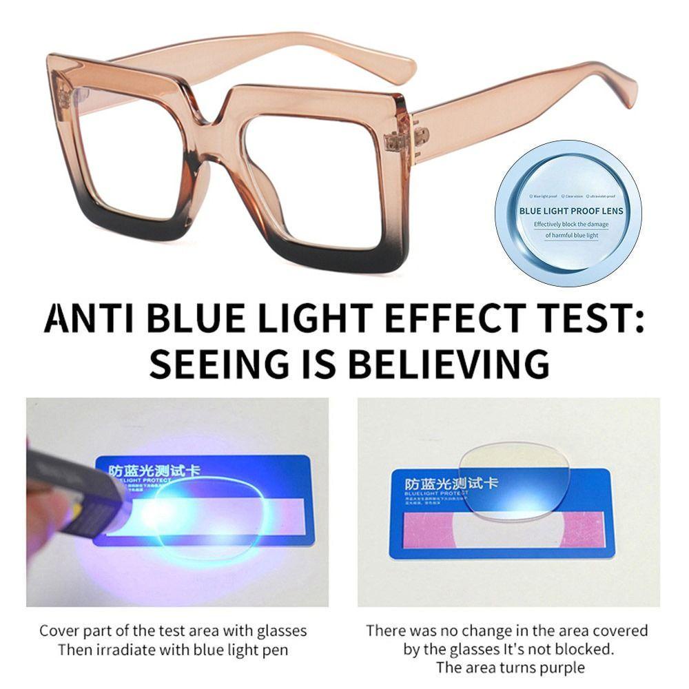 R-flower Anti-Blue Light Kacamata Kantor Tahan Lama Pelindung Mata Ultra Light Frame