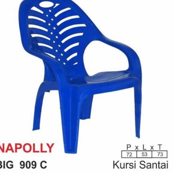 ➽ Kursi Santai Plastik / Kursi Sender Napolly / 909 ➫