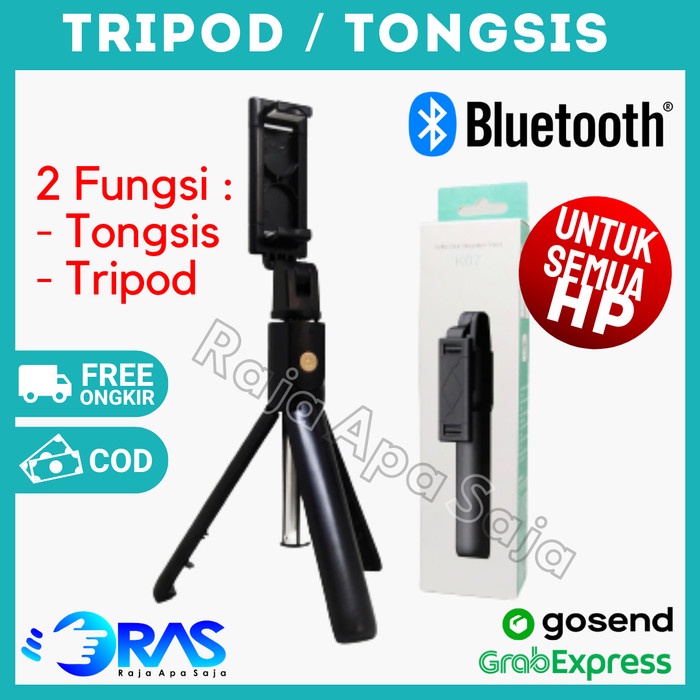 Terlaris Tripot Tongsis Bluetooth 3In1 Holder Tripod Hp Berdiri Mini Remote
