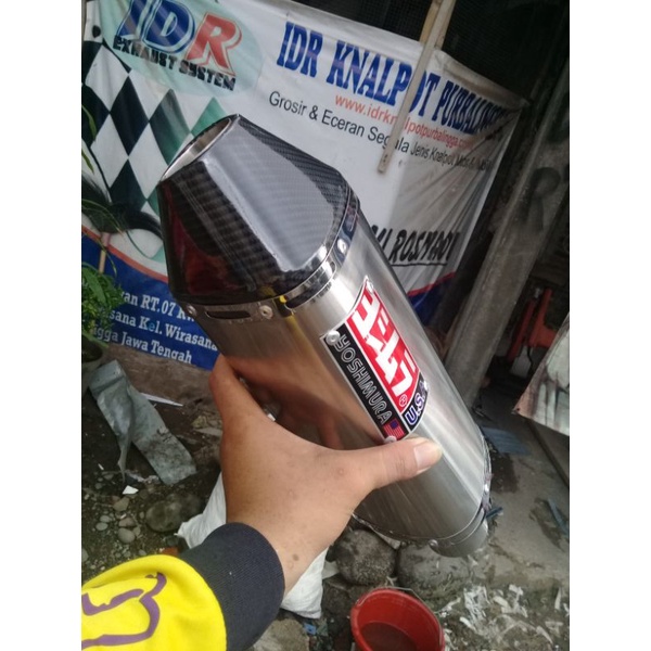 Knalpot racing Yoshimura USA Titan Silincer saja Bonus braket klam