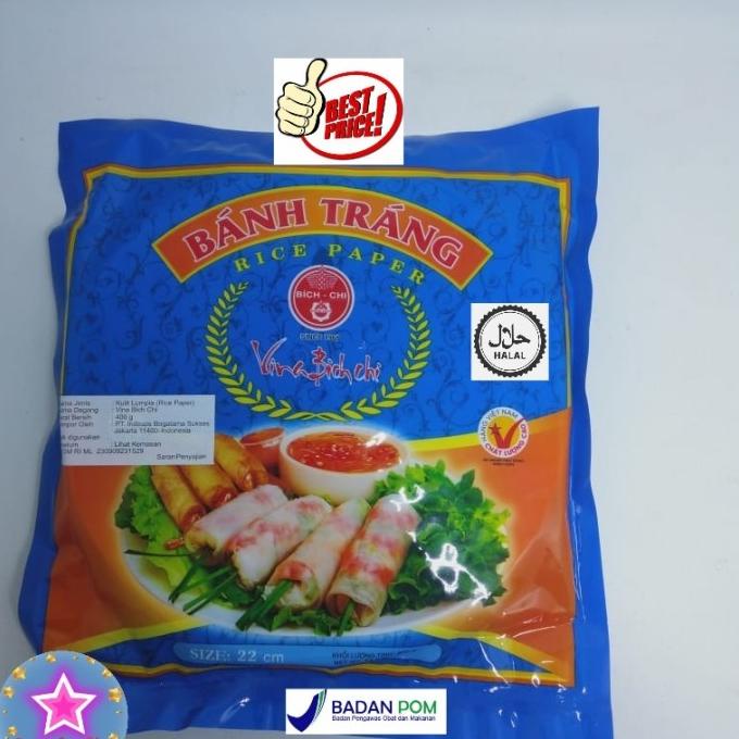 

Banh Trang Rice Paper 400gr 22cm / Kulit Lumpia Vietnam TERLARIS