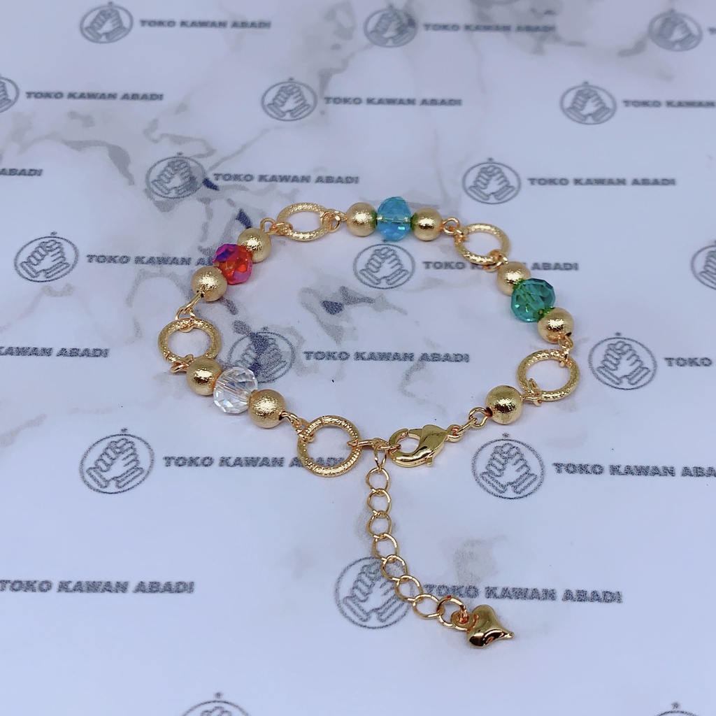 Gelang Tangan Dewasa Rantai Bola Mutiara *98