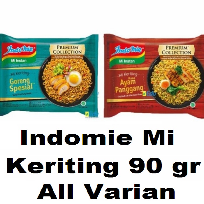 

Indomie Mi Keriting 90 gr All Varian - Indomie Keriting 90 gr