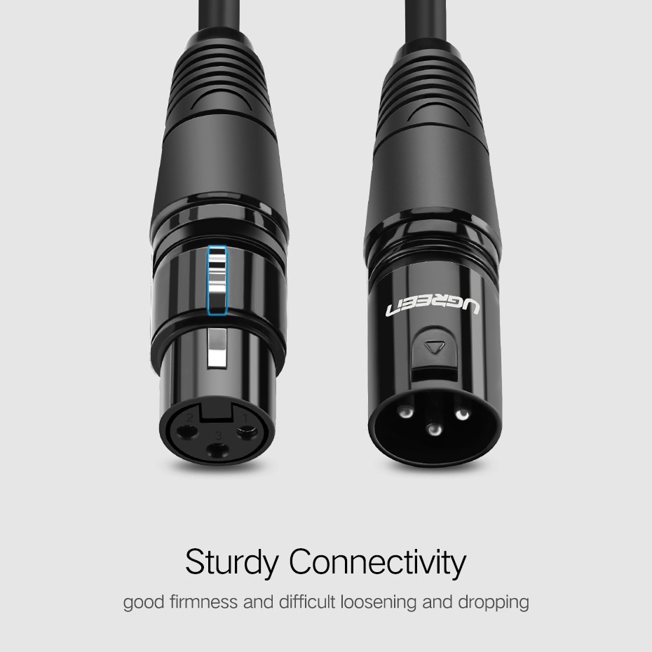 UGREEN Kabel XLR Karaoke Microphone 200 cm - 20710/20711
