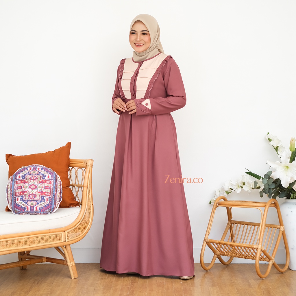 Zenira.Co Gamis Alesha Soft Purple-3