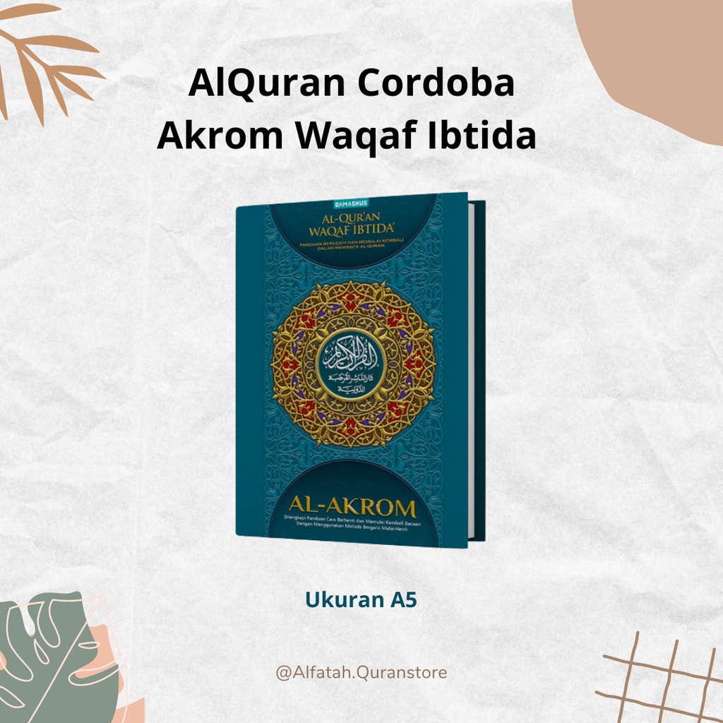 AlQuran Cordoba Akrom Waqaf Ibtida A5