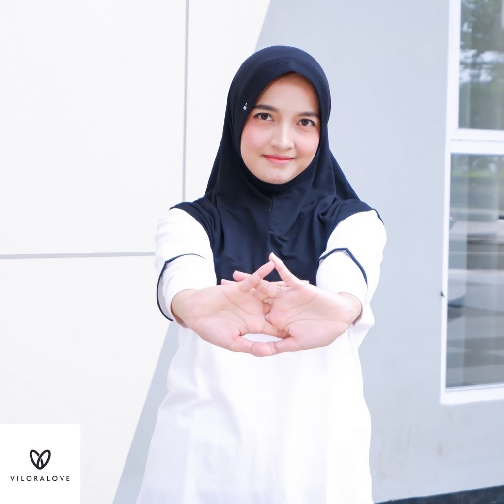 VILORALOVE SPORT  VOLI KERUDUNG JILBAB BERGO JERSEY PREMIUM