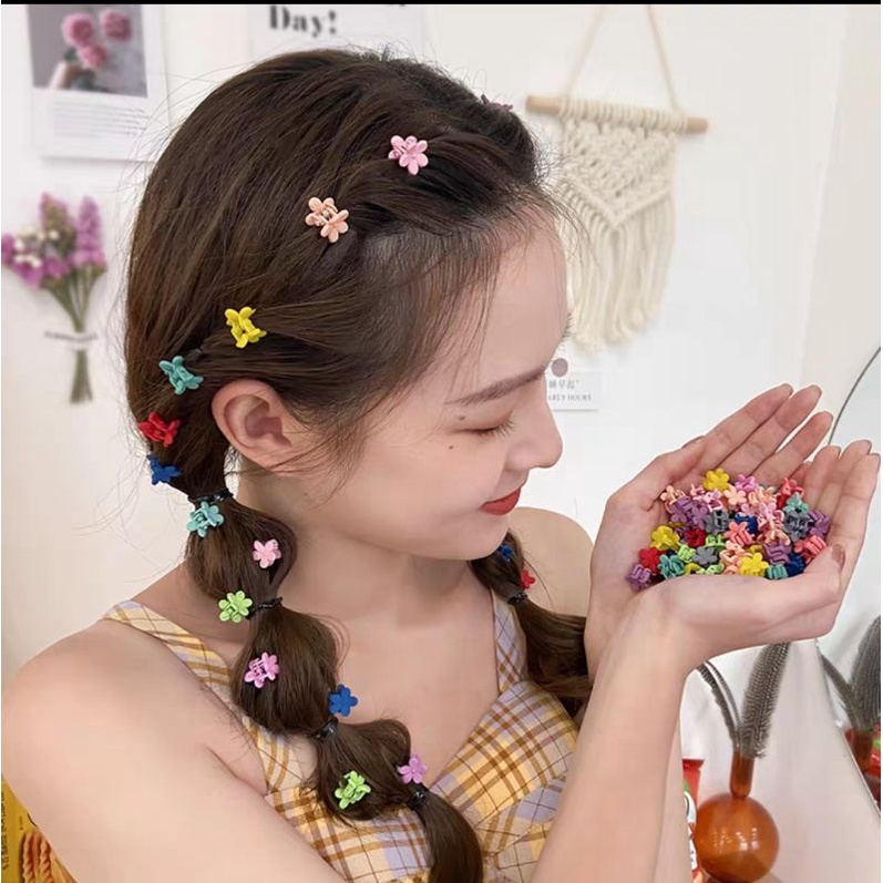 [40pcs] Jepit Rambut Anak Doff Mini Karakter Set isi 40pcs Jepitan Poni Rambut Jepit Kutu Doff Baby Hair Clips