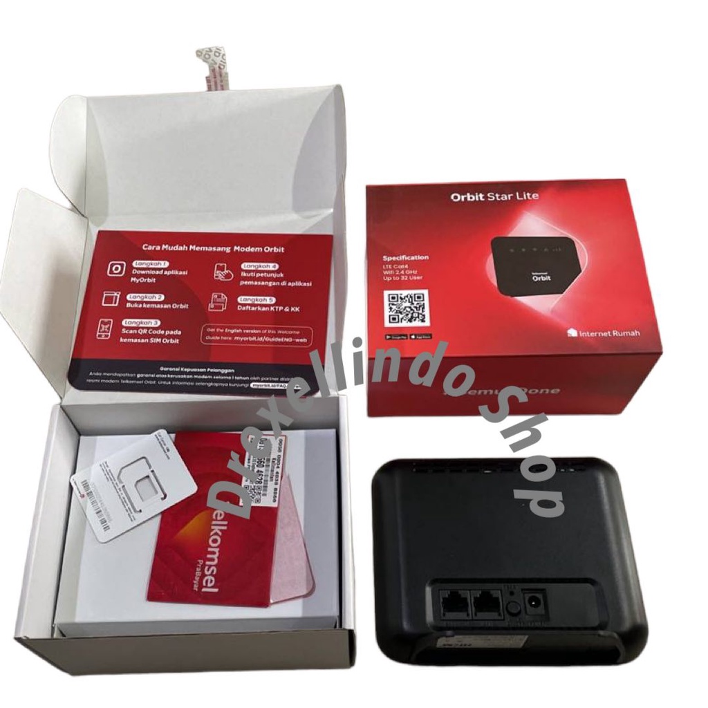 Modem Wifi Home Router 4G Telkomsel Orbit Star Lite UNLOCK Free Kuota