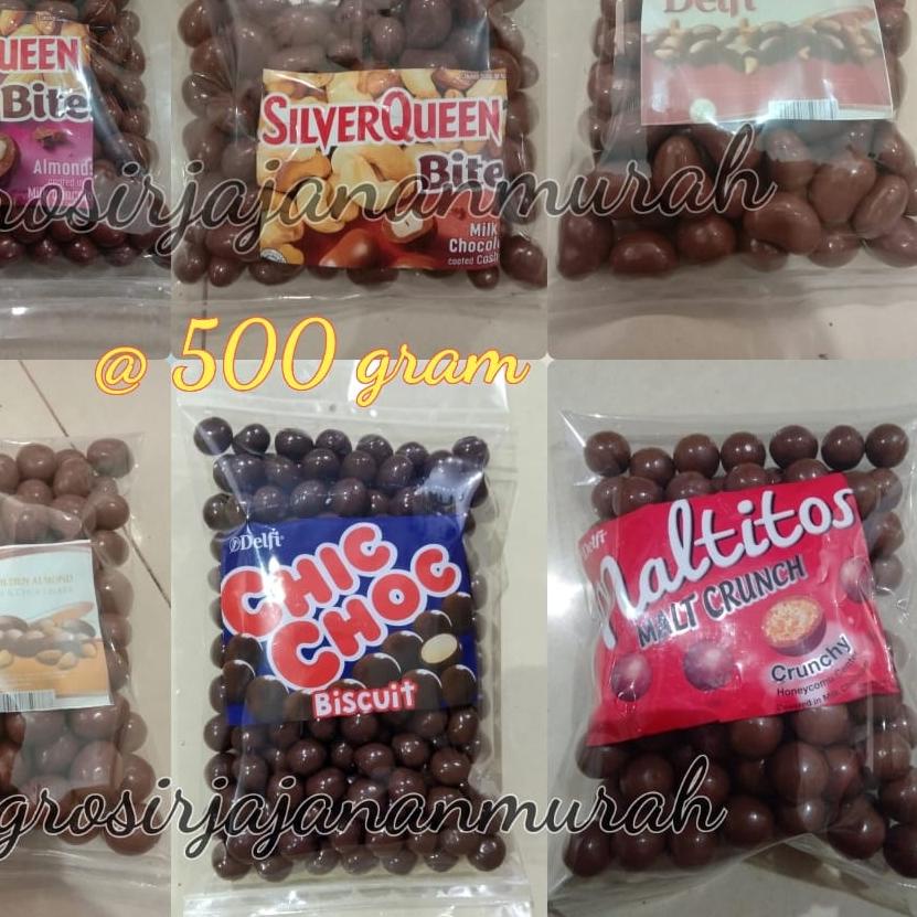 

☄ SIAP KIRIM SILVER QUEEN BITES ALMOND/ MEDE 500 GR COKLAT DELFI CHIC CHOC MALTITOS PARCEL COKELAT LEBARAN ♙