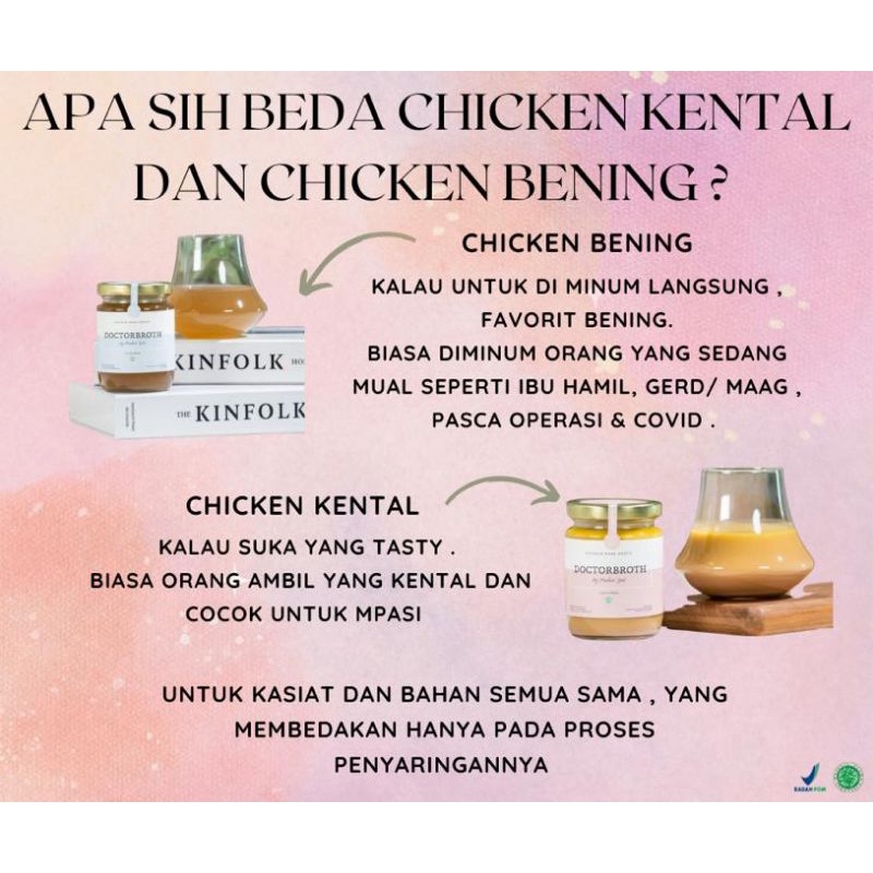 paket chicken bonebroth doctorbroth by madam yeni (bening / kental ) bisa mix