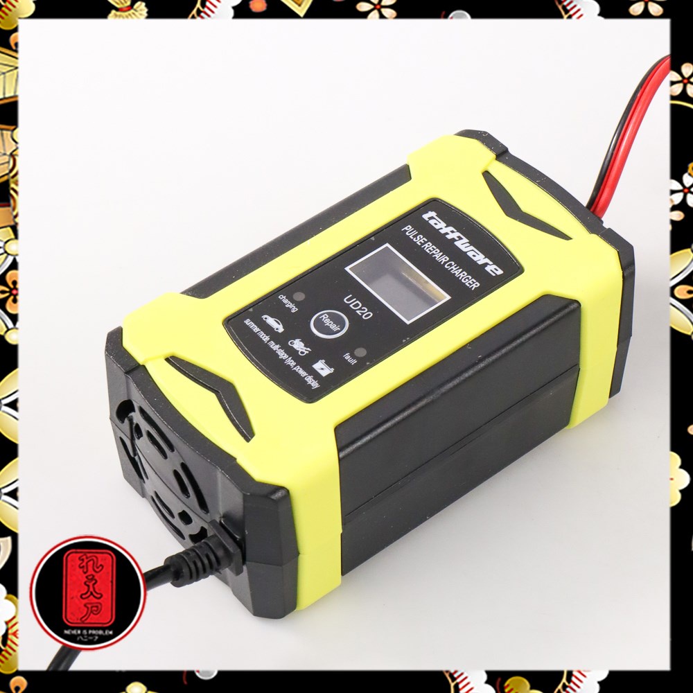 Taffware Venus Intelligent Battery Charger Aki Mobil 12V 6A - UD20 - Black/Yellow