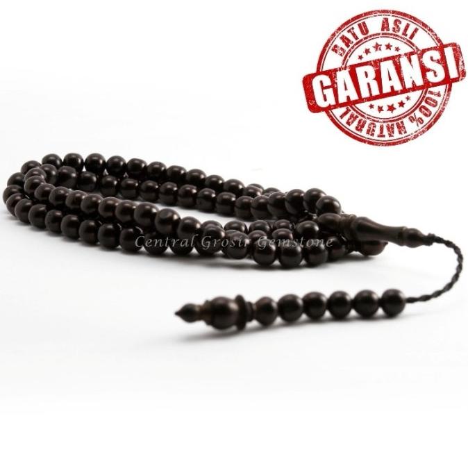 TASBIH 99 KAYU KAUKAH KOKKA KAOKA HITAM ORIGINAL GARANSI