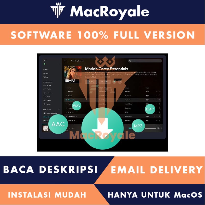 [MacOS] Macsome Tidal Music Downloader Full Version Lifetime Full Garansi