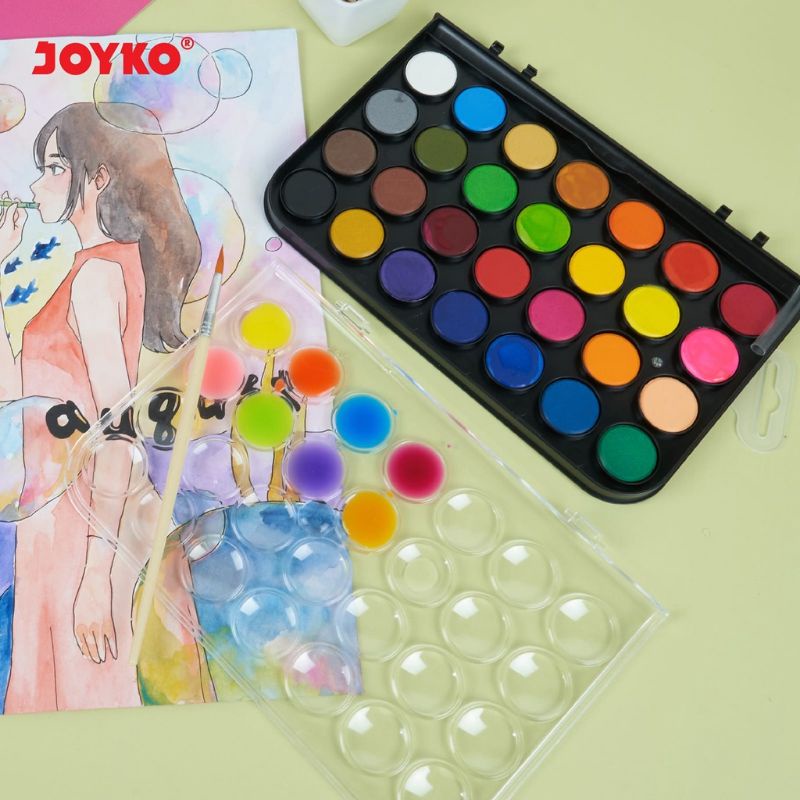 Cat Air Set Joyko Watercolor Cake WC-3 16, 28 , 36 dan 48warna