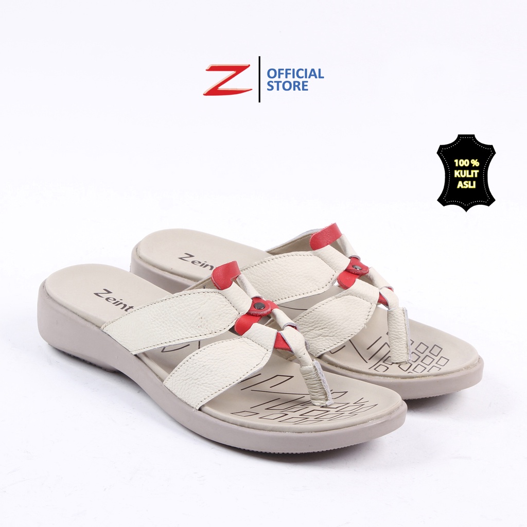 Zeintin - Sandal Wanita  Bahan Kulit Asli  Terbaru Kekinian Fashion Wanita Zeintin WR