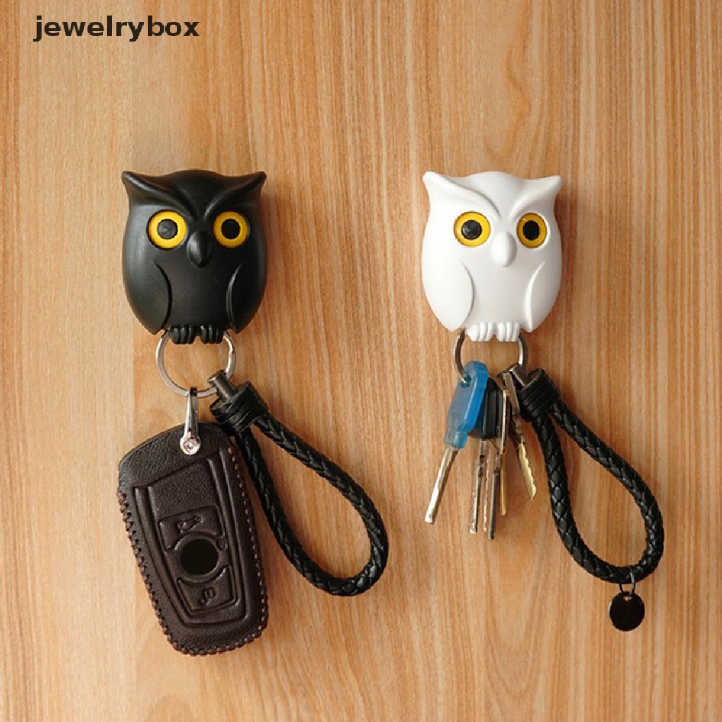 [jewelrybox] Gantungan Dinding Tempat Kunci Inovatif Key Hook Door Hanger Organizer Night Owl Magnetic Storage Rak Holder Rumah Butik