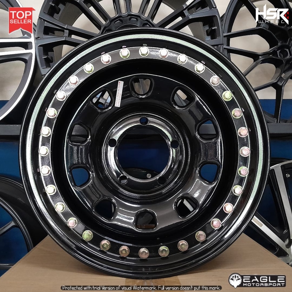 VELG MOBIL BEADLOCK HSR R15 RING 15 PELEK OFFROAD FEROZA TAFT ESCUDO KATANA