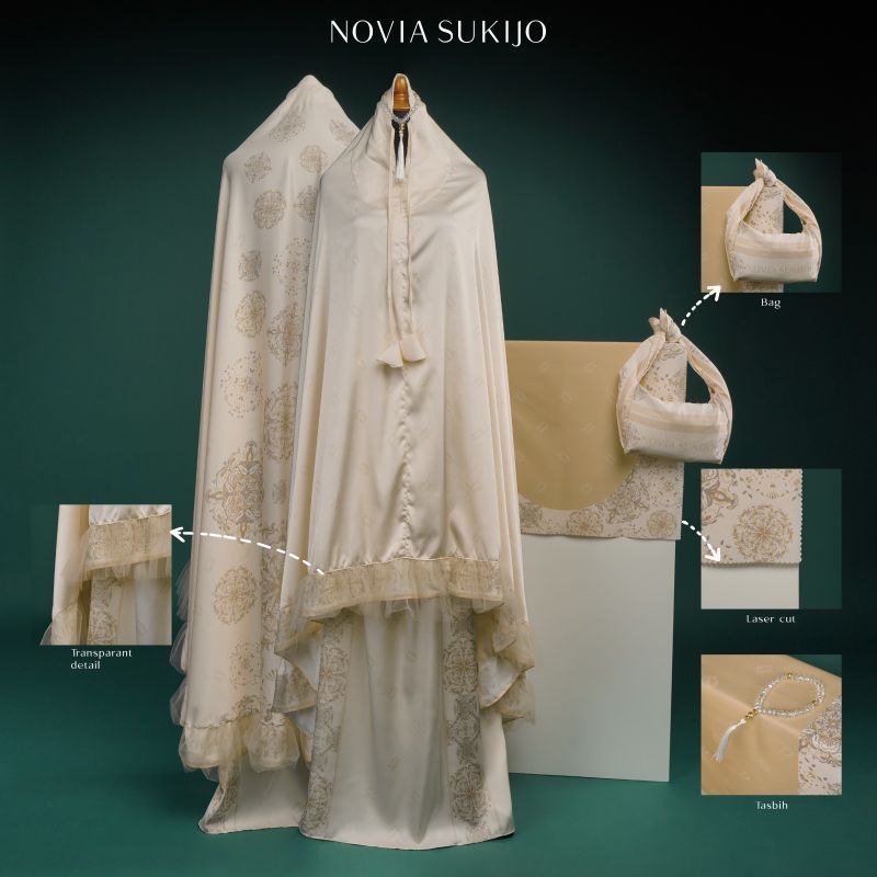 NOVIASUKIJO/Muk heera vol.2 by Novia sukijo/mukena mewah/mukena branded/mukena elegant