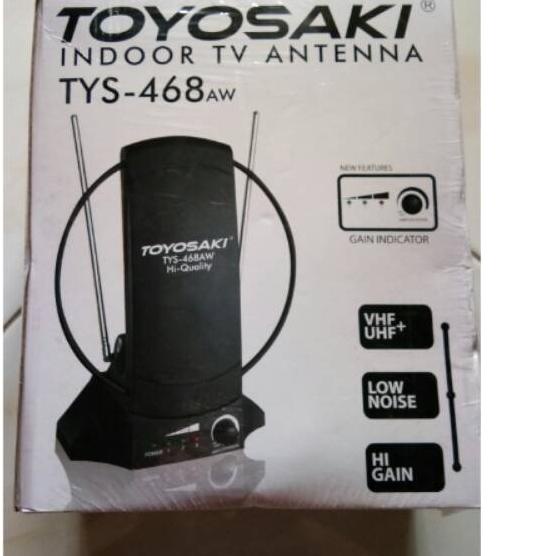 ♪ Original antena tv led dalam indoor digital toyosaki TYS-468 + booster kualitas terbaik 30DB ☪